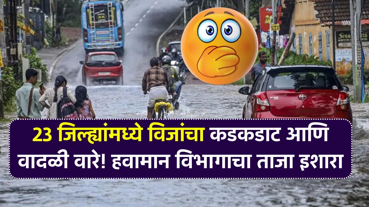 पुन्हा मुसळधार पाऊस! आजपासून महाराष्ट्राच्या 23 जिल्ह्यांमध्ये यलो अलर्ट Rain Yellow Alert